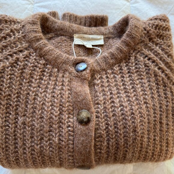 Sezane - Emile Cardigan in Mottled camel - Picture 4 of 6